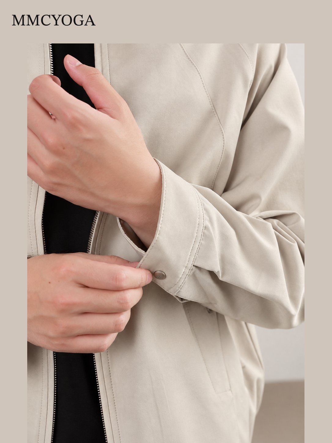 Men's Relaxed-Fit Stand Collar Jacket