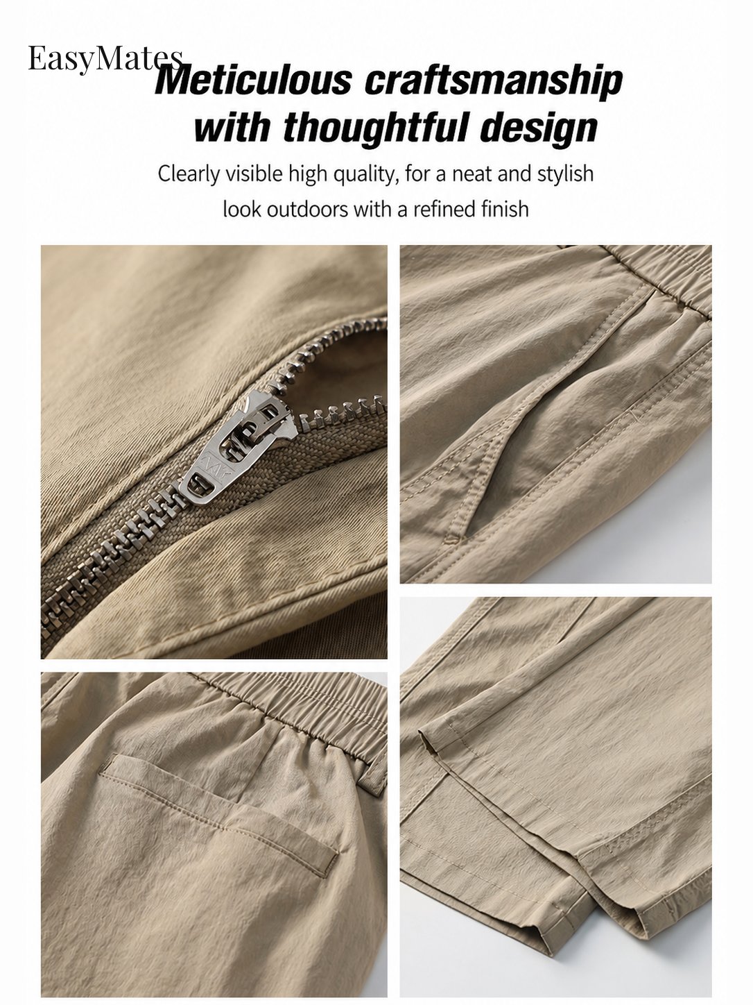 Men's Straight‑Leg Casual Pants
