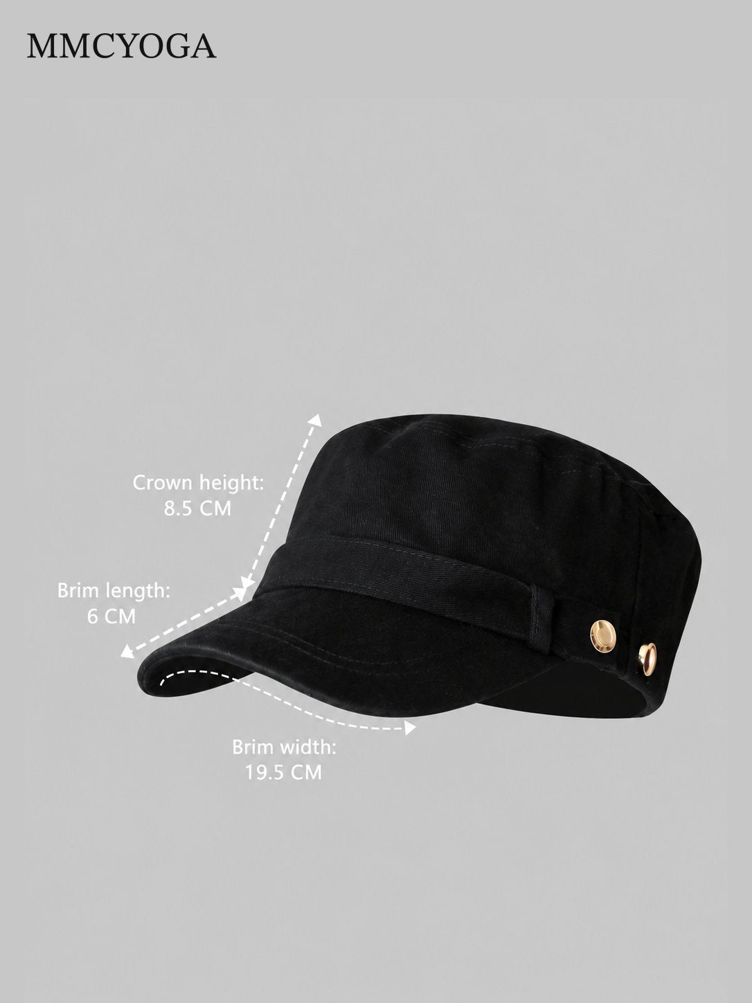 Vintage Military-Style Flat Top Cap