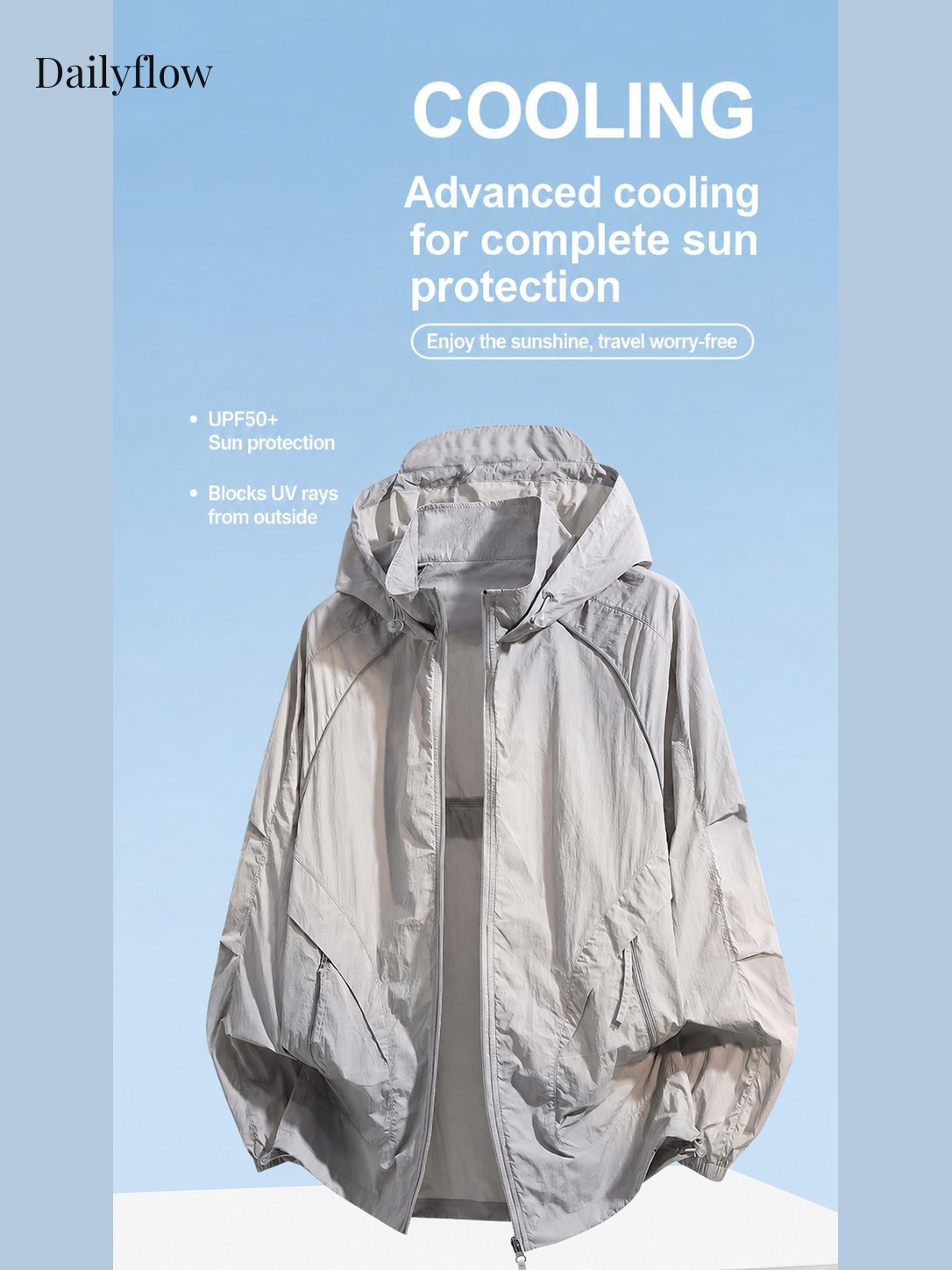 Lightweight Quick-Dry Hooded Sun Jacket