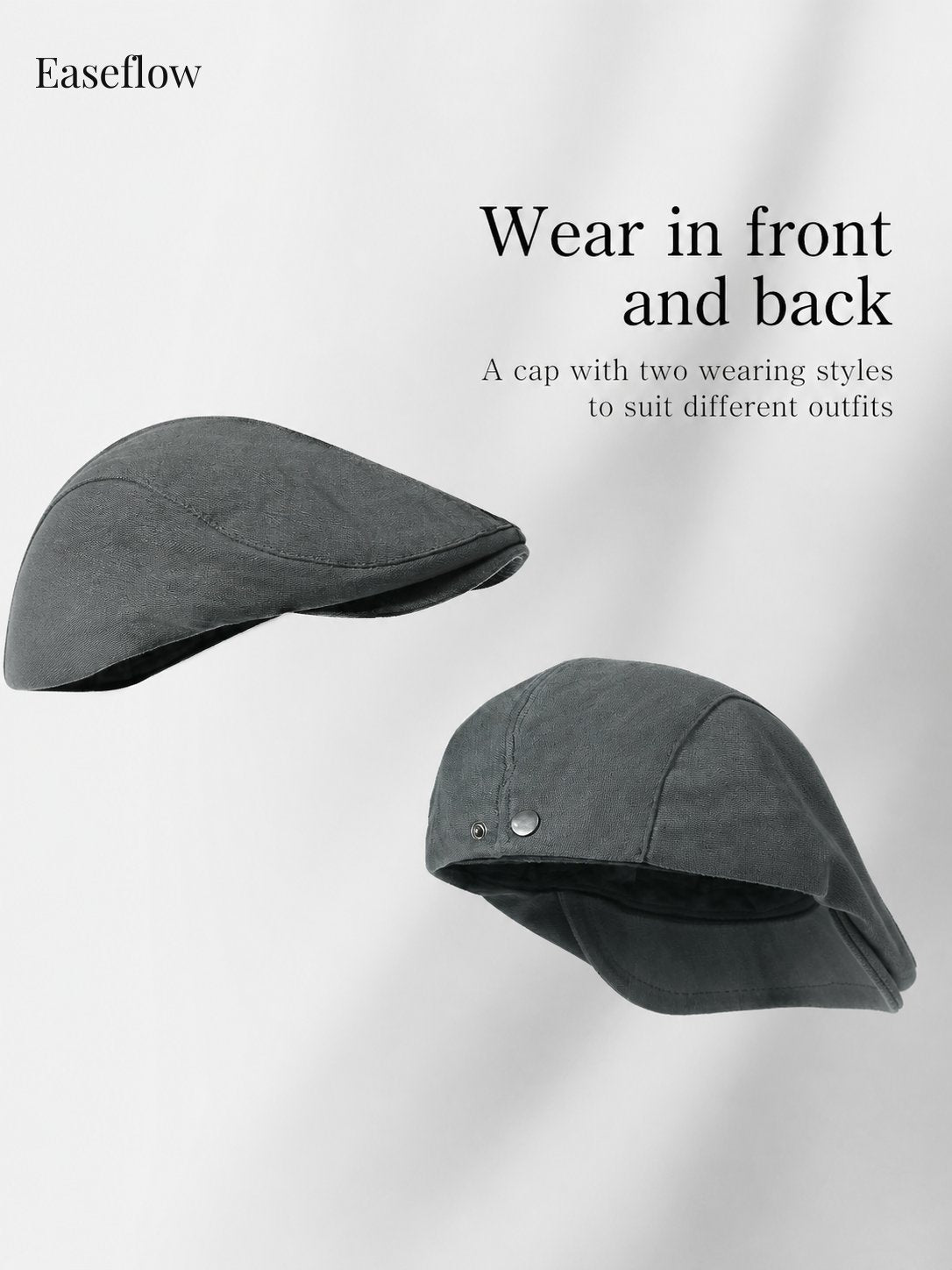 Vintage Textured Flat Cap
