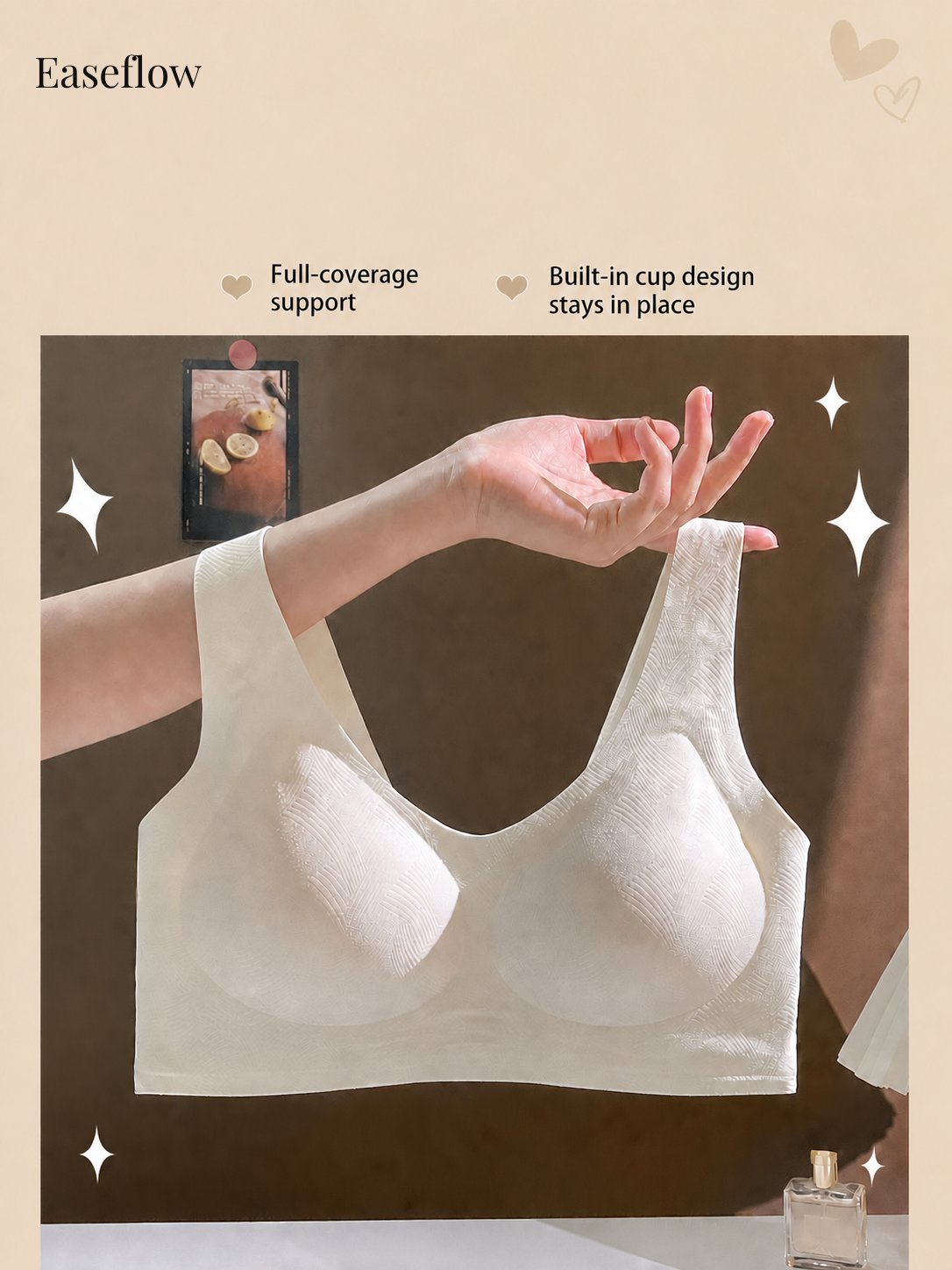 Women's Seamless Fixed-Cup Everyday Bra