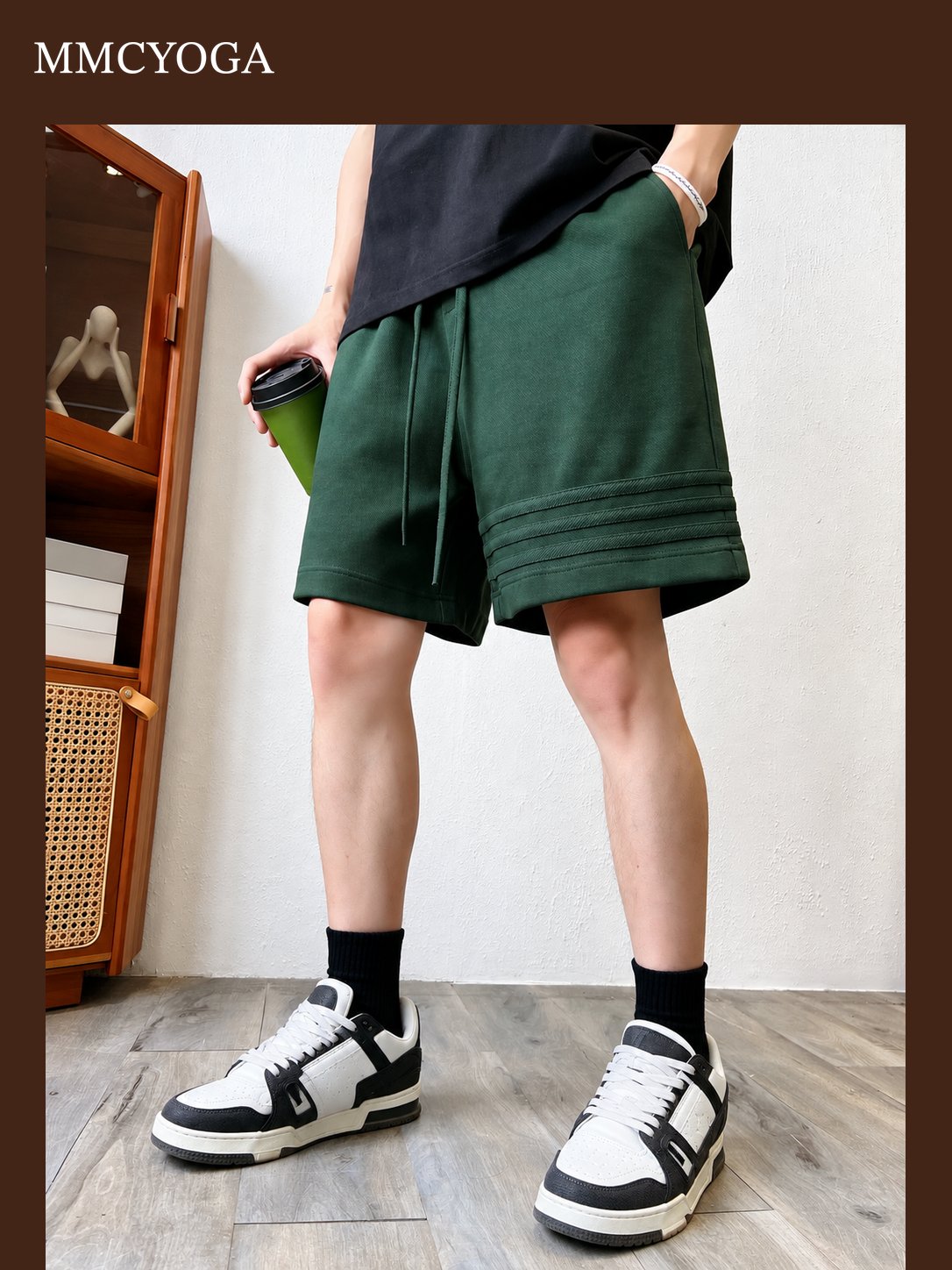 Men's Triple Stripe Relaxed Athletic Shorts