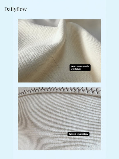 Men's Contrast-Seam Relaxed Long Sleeve Tee