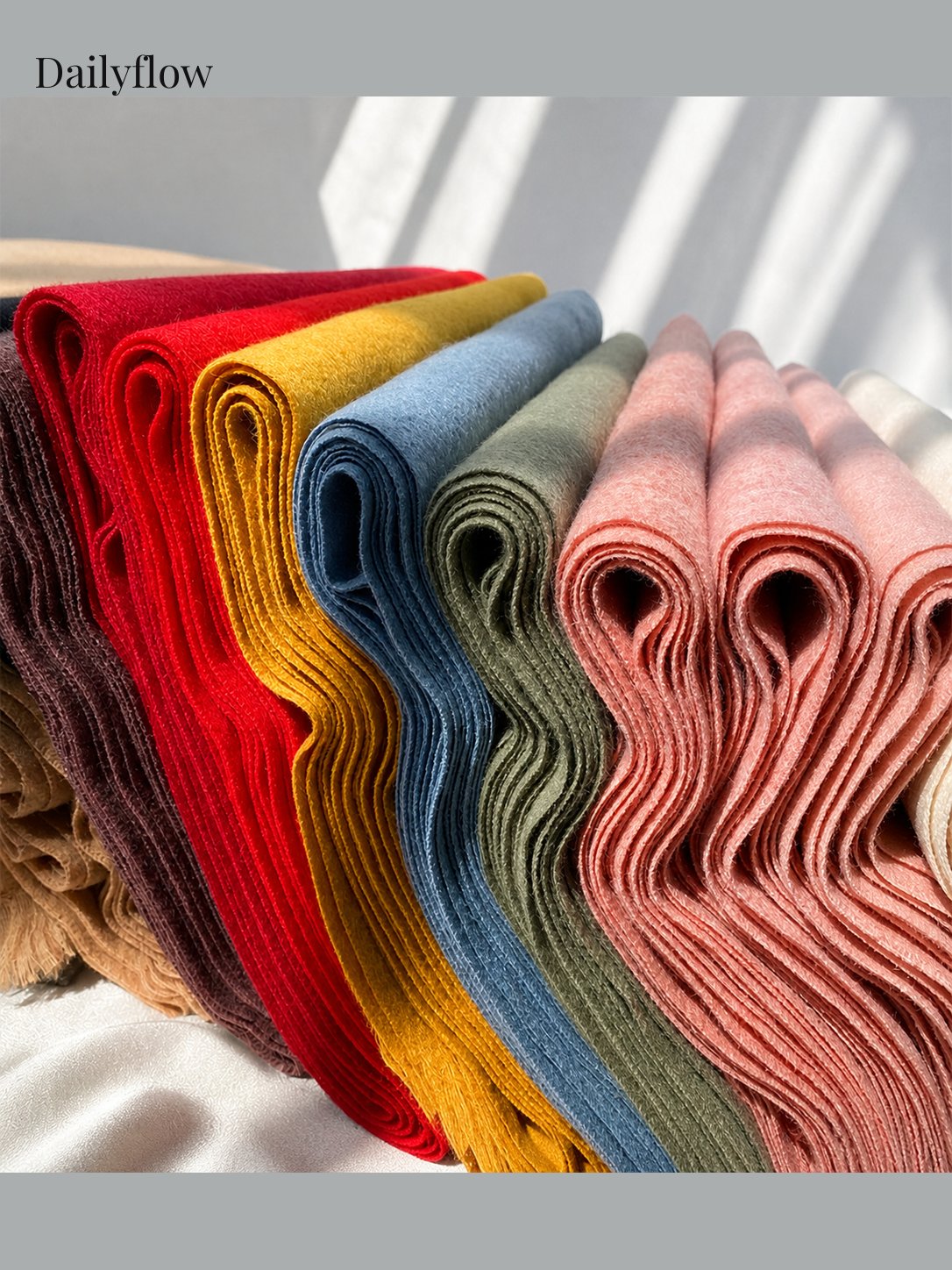 Soft Oversized Fringe Scarf