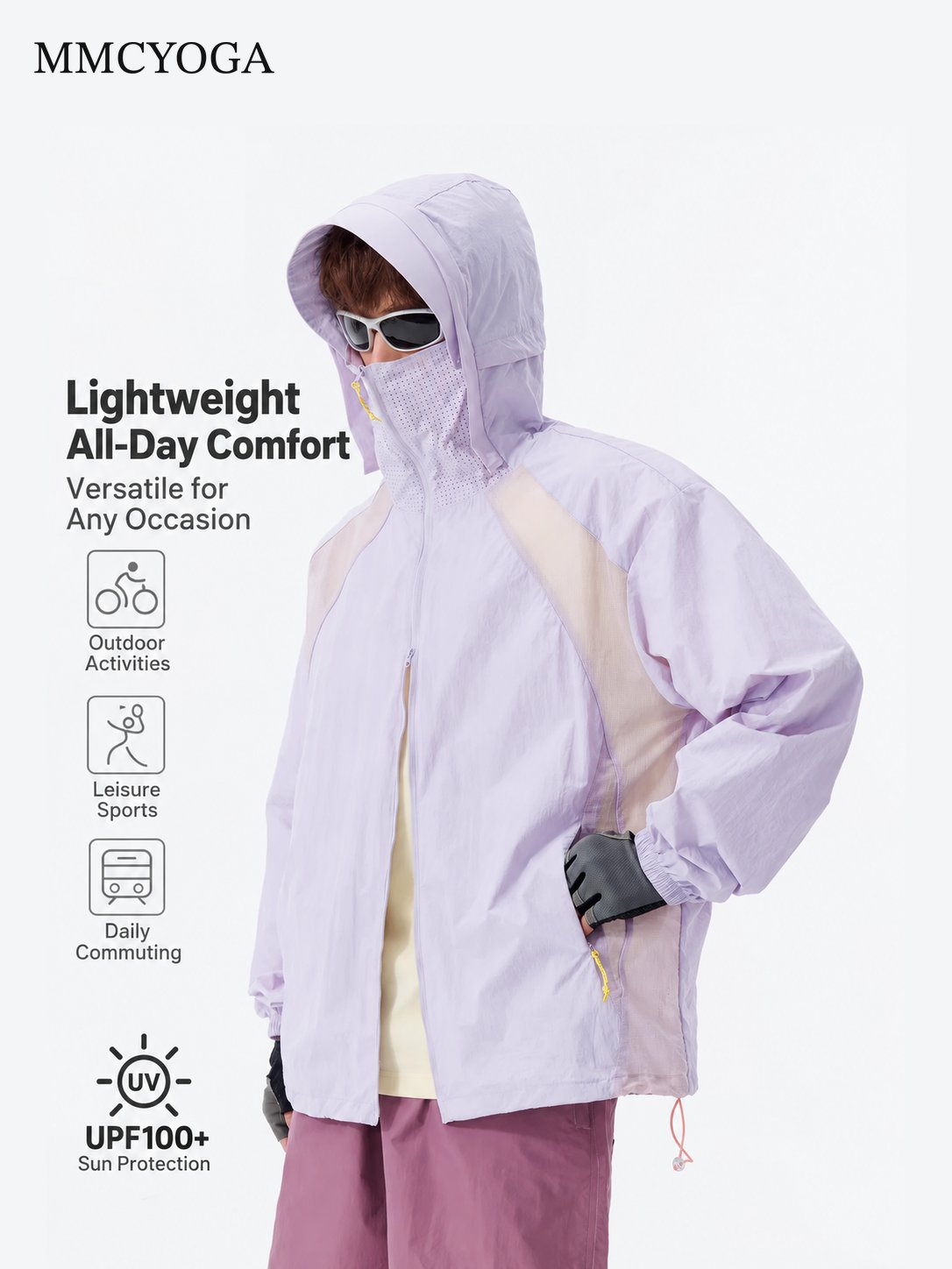 Men's Lightweight Hooded Sun Protection Jacket