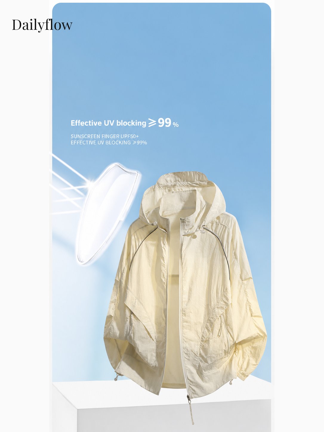 Lightweight Quick-Dry Hooded Sun Jacket