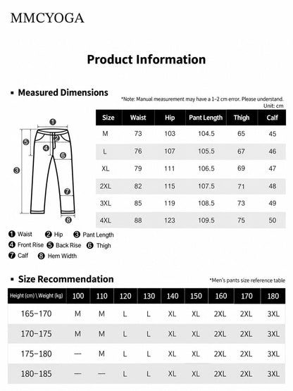 Men's Urban Relaxed Wide-Leg Cotton Pants