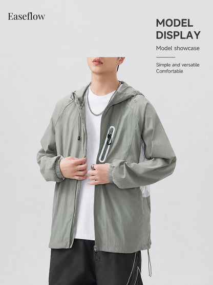 Men's Lightweight Quick-Dry Hooded Jacket