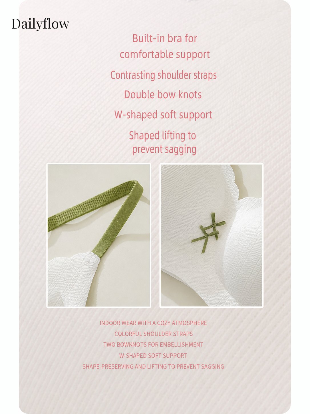 Floral Seamless Light-Support Bra