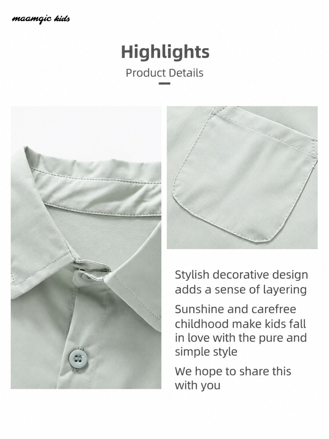 Kids Casual Button-Up Shirt