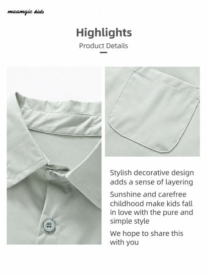 Kids Casual Button-Up Shirt