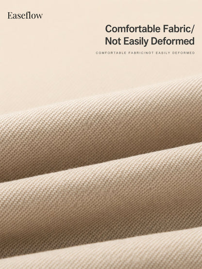 Men's Relaxed Fit Cotton Straight-Leg Pants