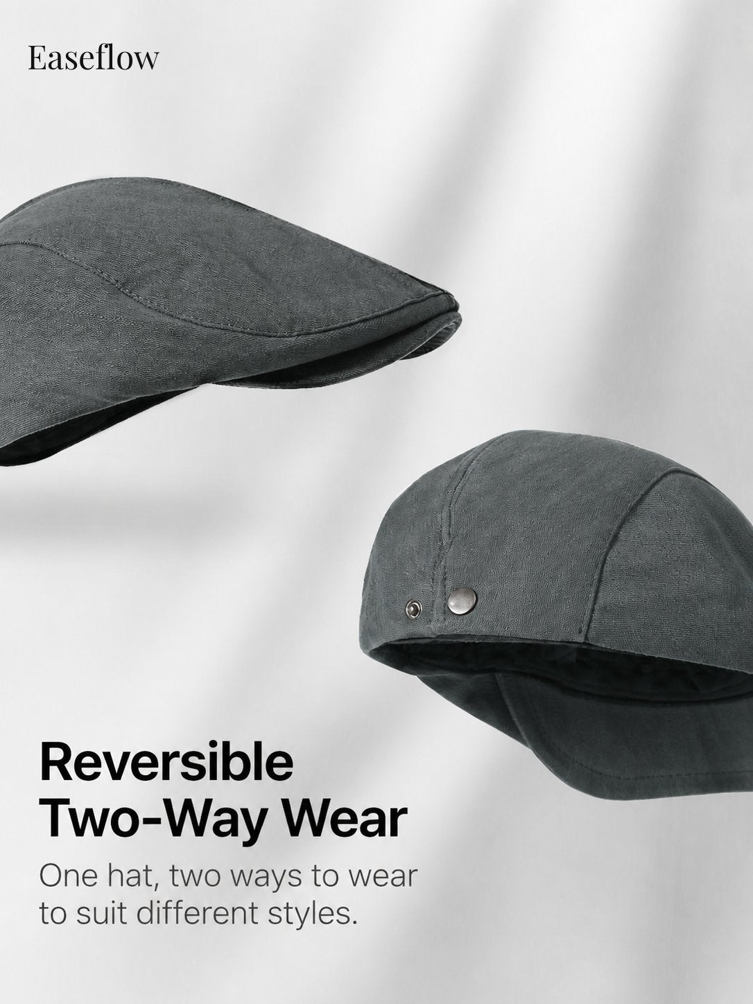 Vintage Textured Flat Cap