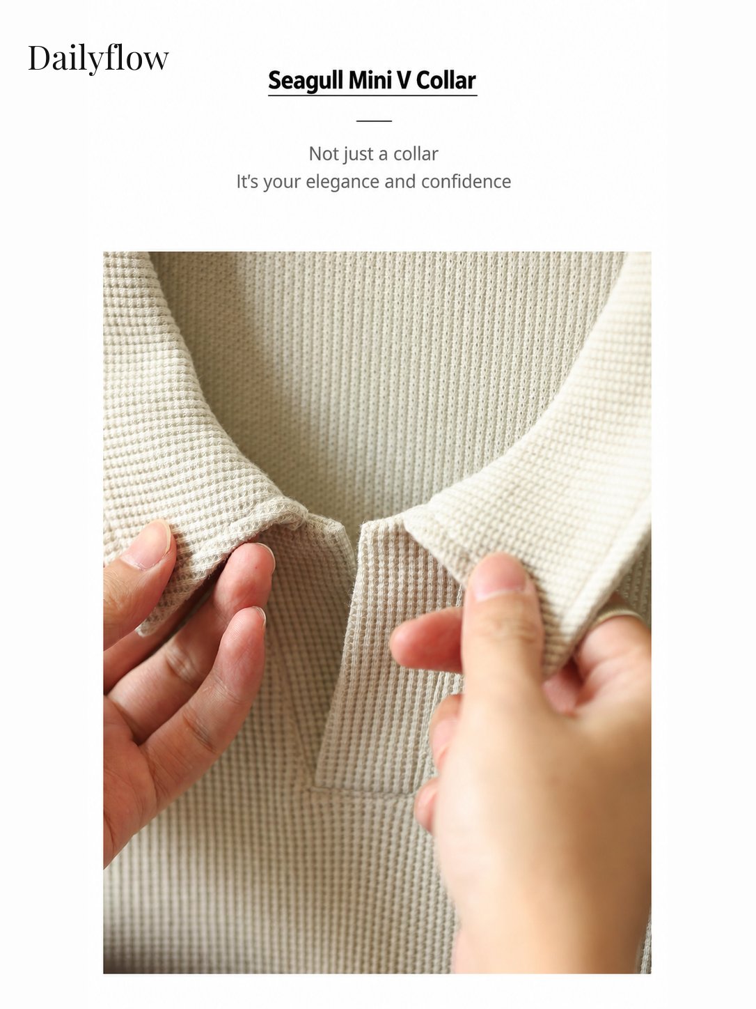 Textured Open-Collar Relaxed Polo Shirt