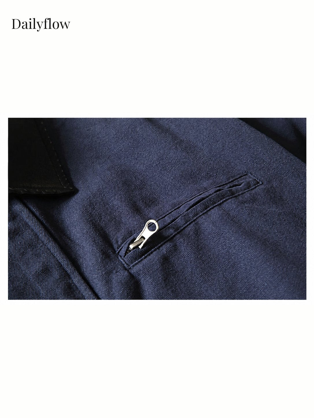 Men's Vintage Contrast-Collar Work Jacket