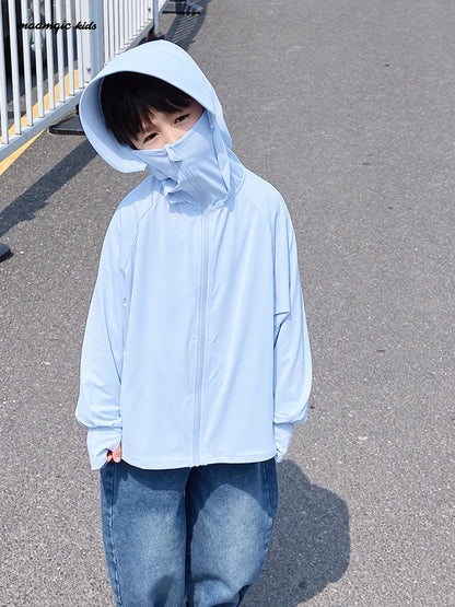 Kids Lightweight Hooded Sun Jacket