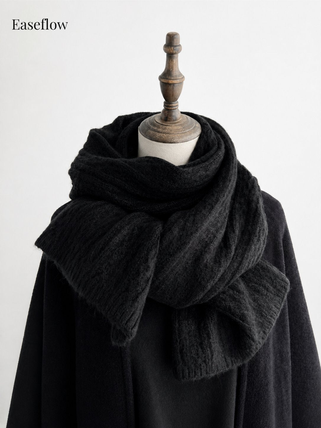 Unisex Chunky Cable-Knit Scarf