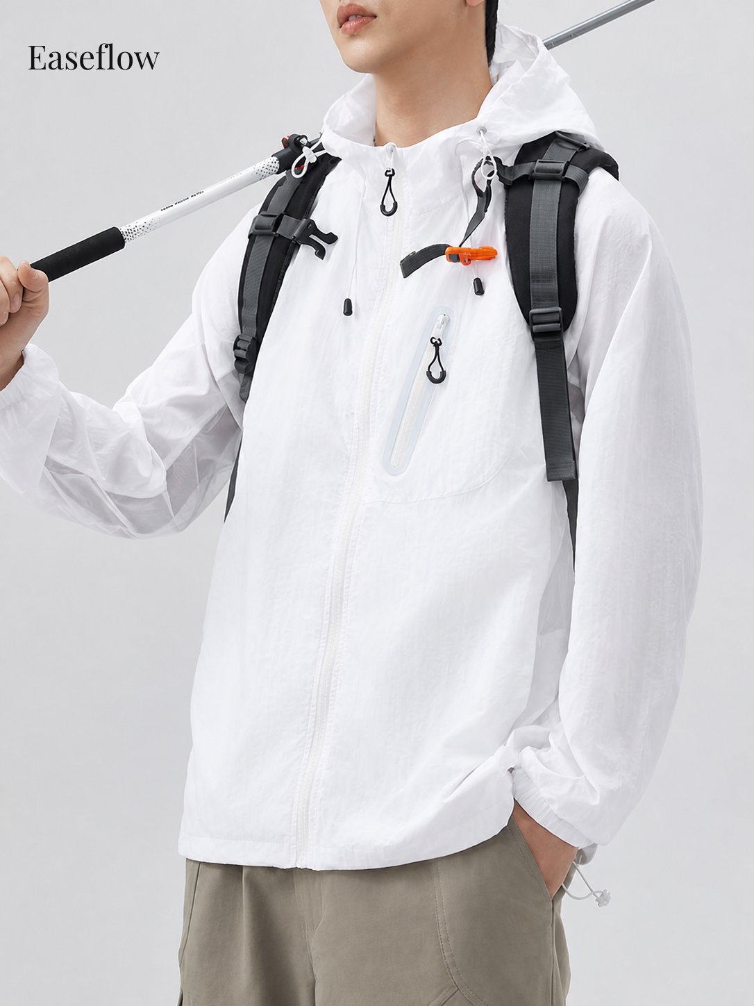 Men's Lightweight Quick-Dry Hooded Jacket