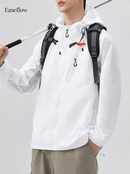 Men's Lightweight Quick-Dry Hooded Jacket