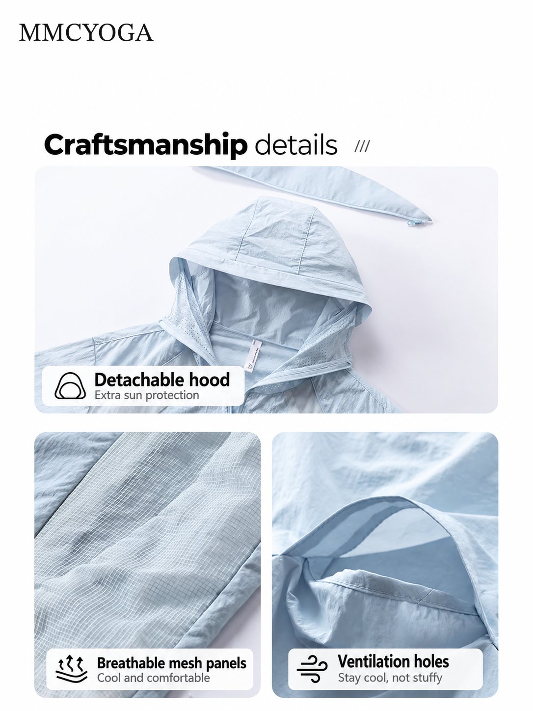 Men's Lightweight Hooded Sun Protection Jacket