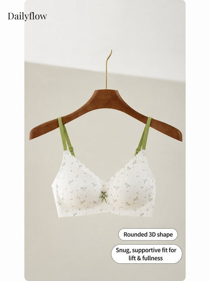 Floral Seamless Light-Support Bra
