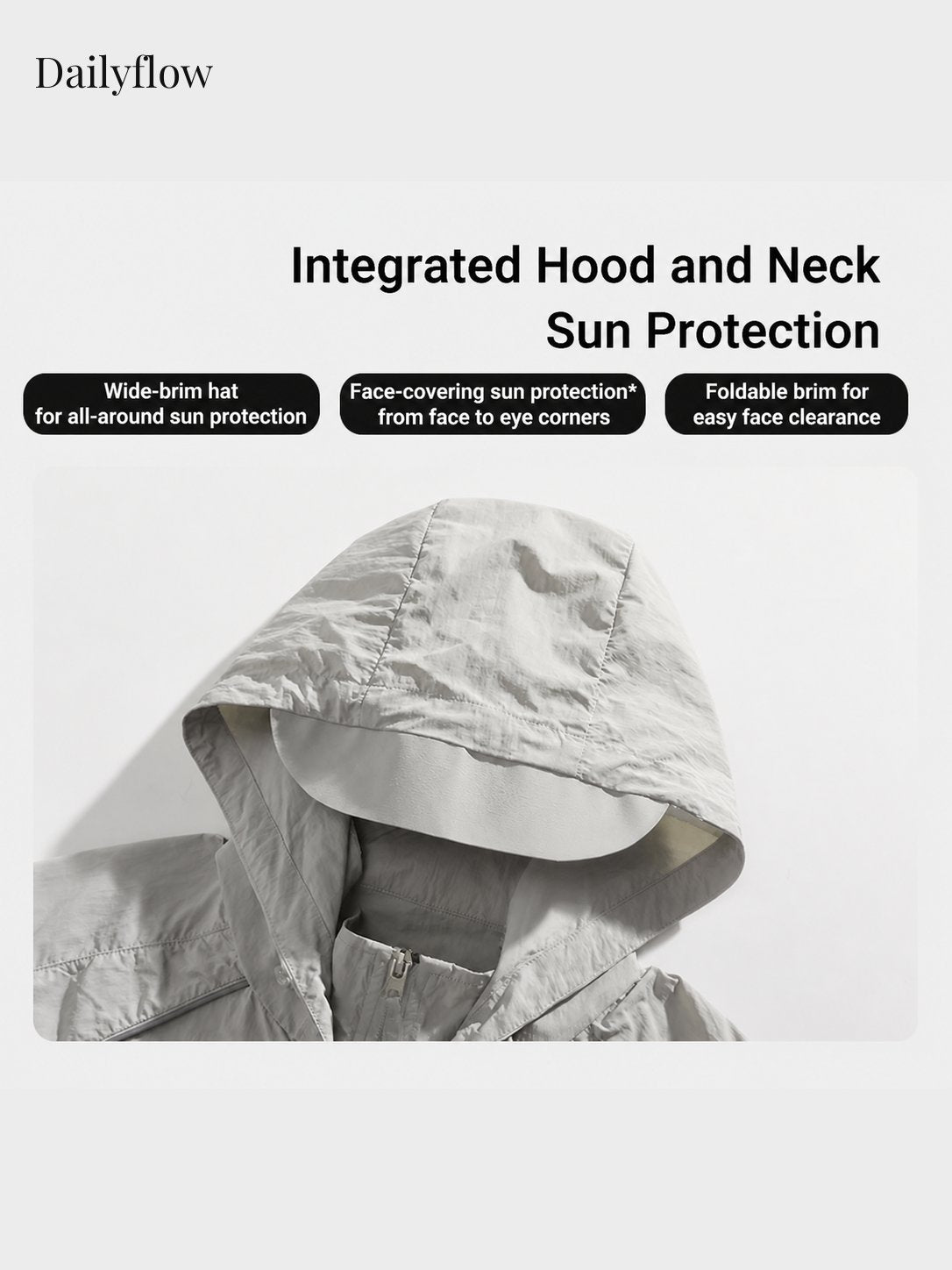 Lightweight Quick-Dry Hooded Sun Jacket