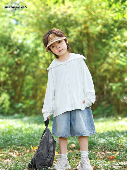 Kids Lightweight Hooded Sun Jacket