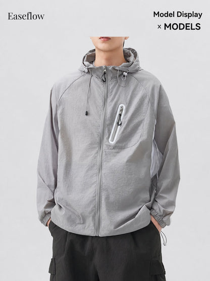 Men's Lightweight Quick-Dry Hooded Jacket