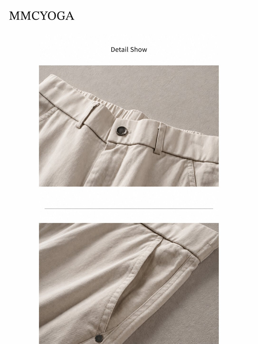 Men's Urban Relaxed Wide-Leg Cotton Pants
