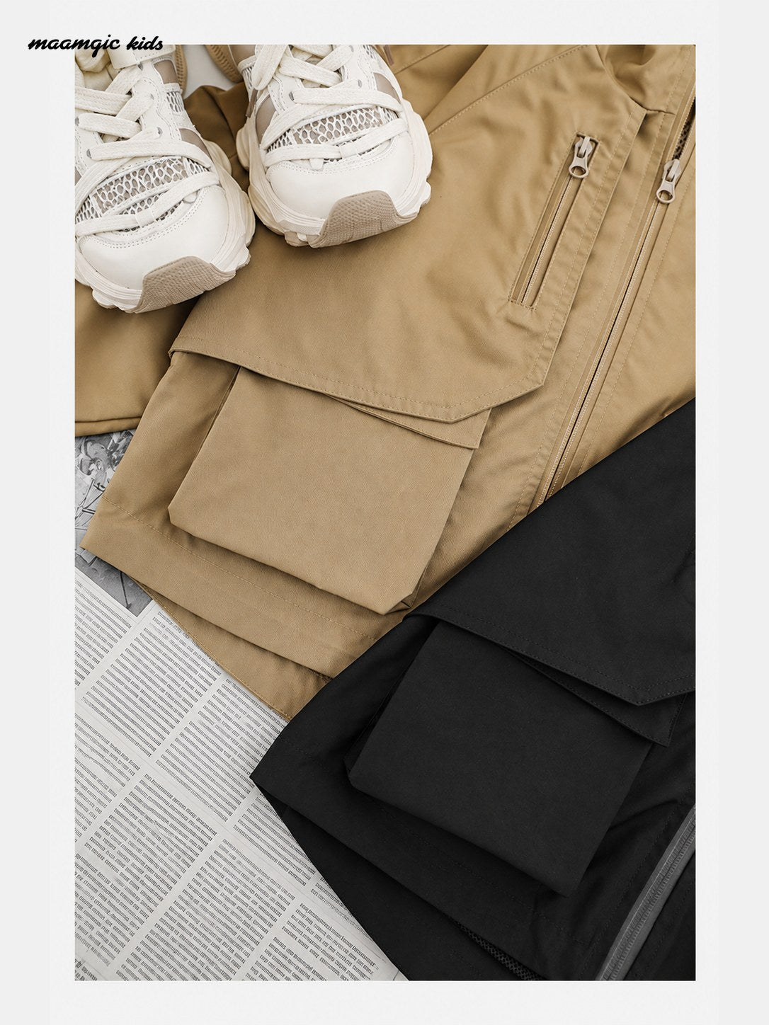 Kids Outdoor Hooded Utility Jacket