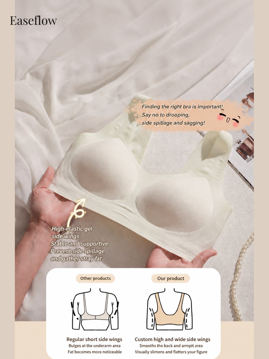 Women's Seamless Fixed-Cup Everyday Bra