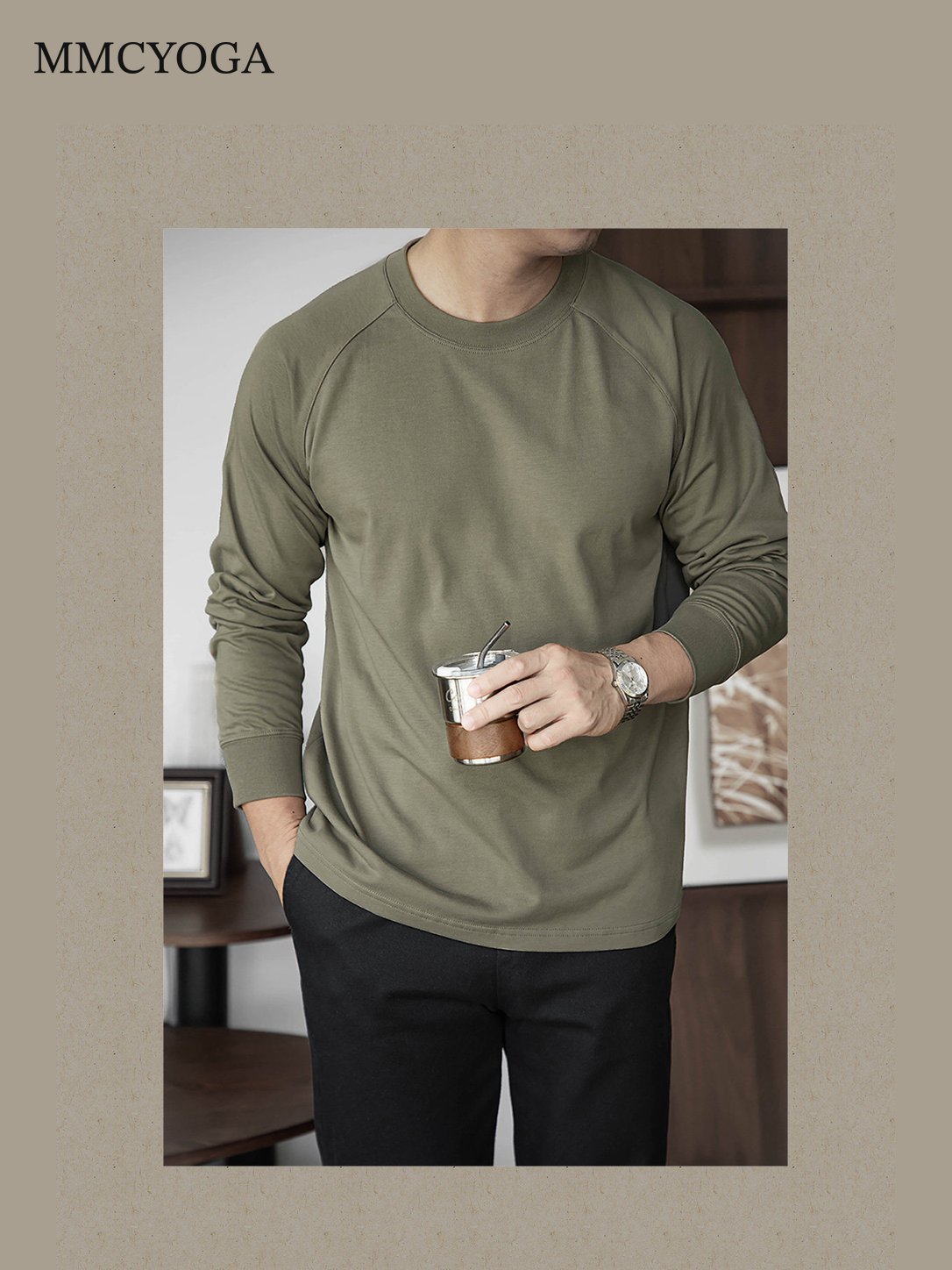 Men's Vintage Raglan Long Sleeve T-Shirt