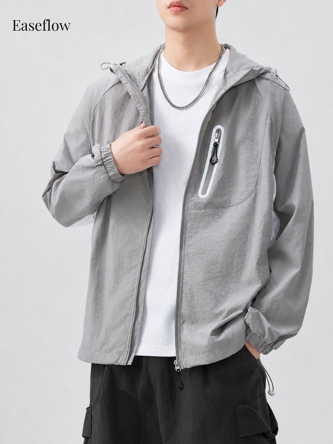 Men's Lightweight Quick-Dry Hooded Jacket