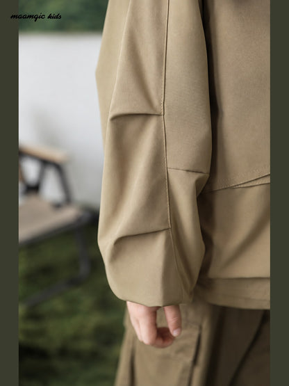 Kids Outdoor Hooded Utility Jacket