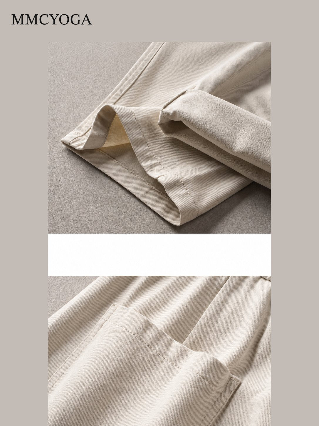 Men's Urban Relaxed Wide-Leg Cotton Pants