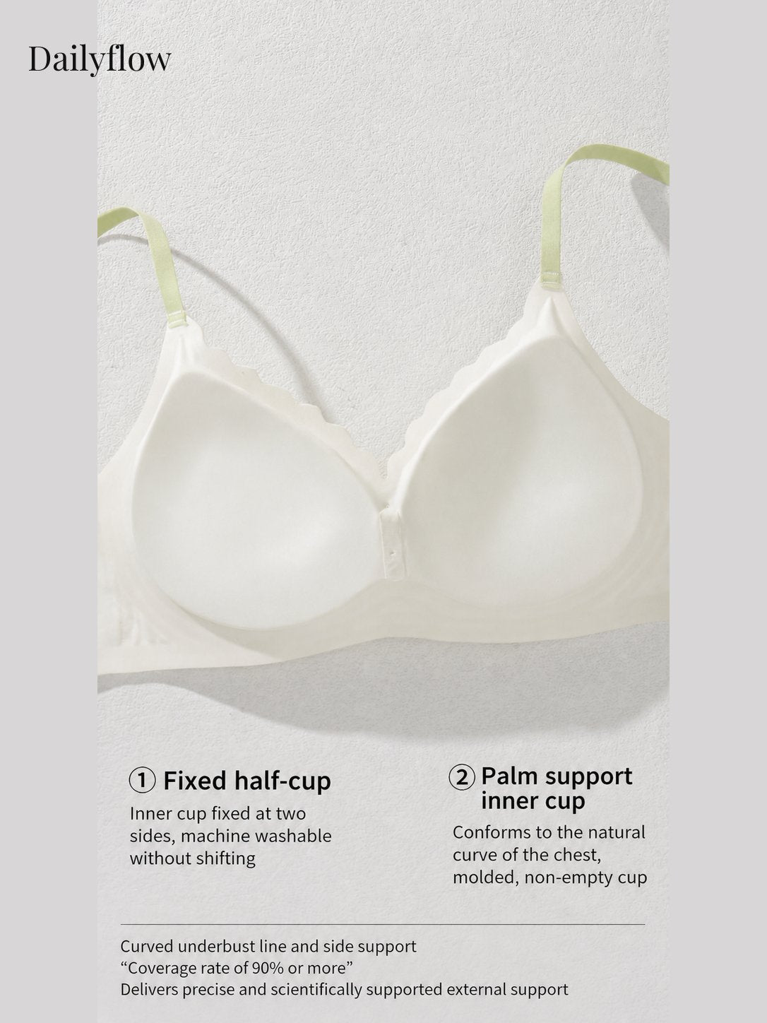 Floral Seamless Light-Support Bra