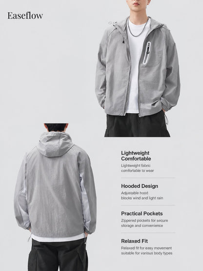 Men's Lightweight Quick-Dry Hooded Jacket