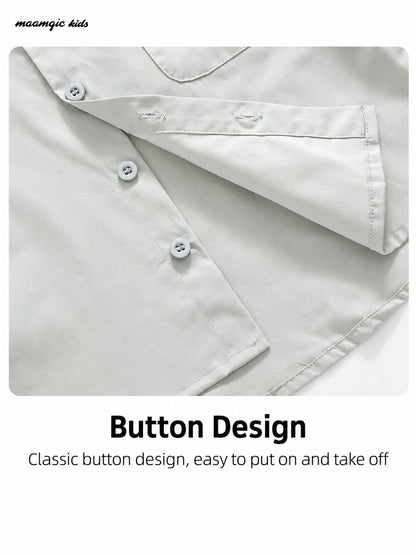 Kids Casual Button-Up Shirt