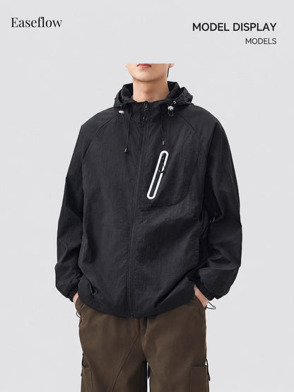 Men's Lightweight Quick-Dry Hooded Jacket