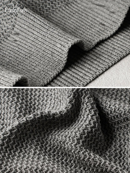Men's Breathable Linen-Blend Henley Shirt