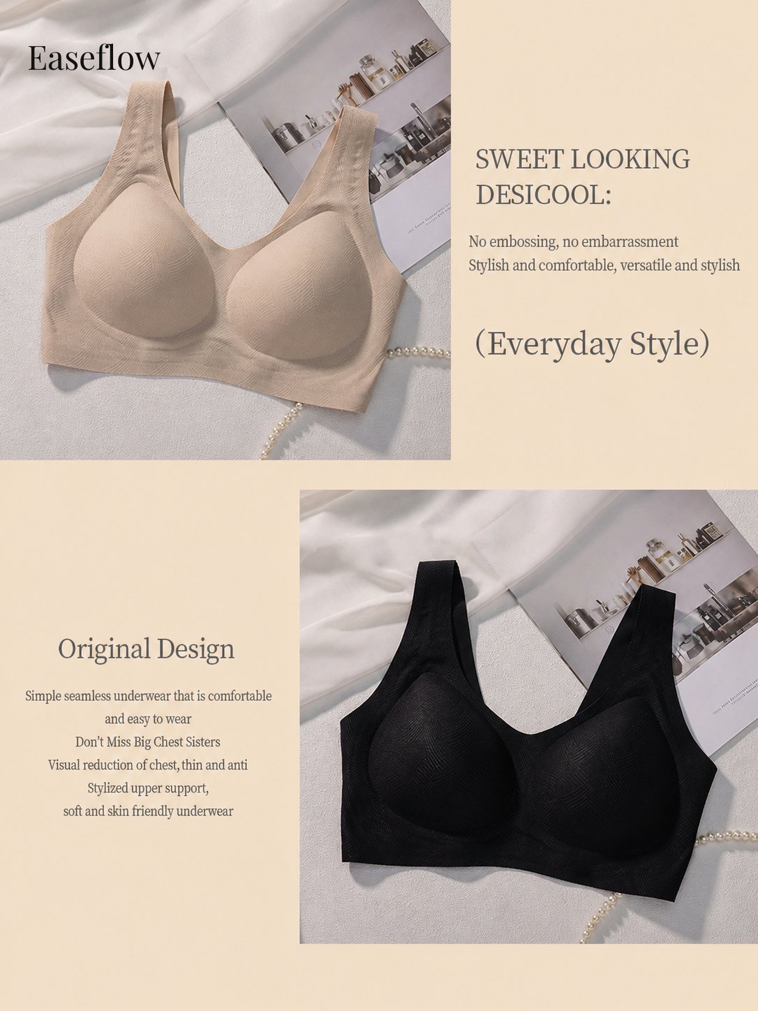 Women's Seamless Fixed-Cup Everyday Bra