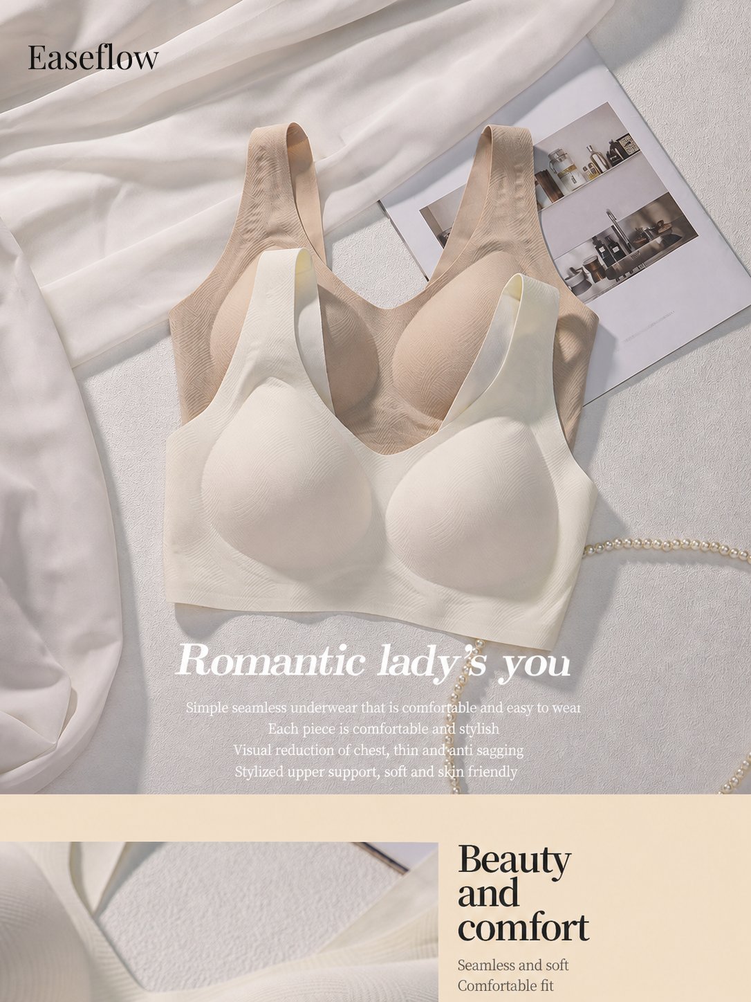 Women's Seamless Fixed-Cup Everyday Bra