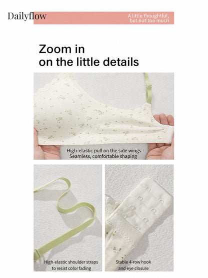 Floral Seamless Light-Support Bra