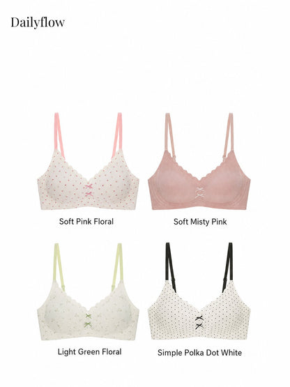 Floral Seamless Light-Support Bra
