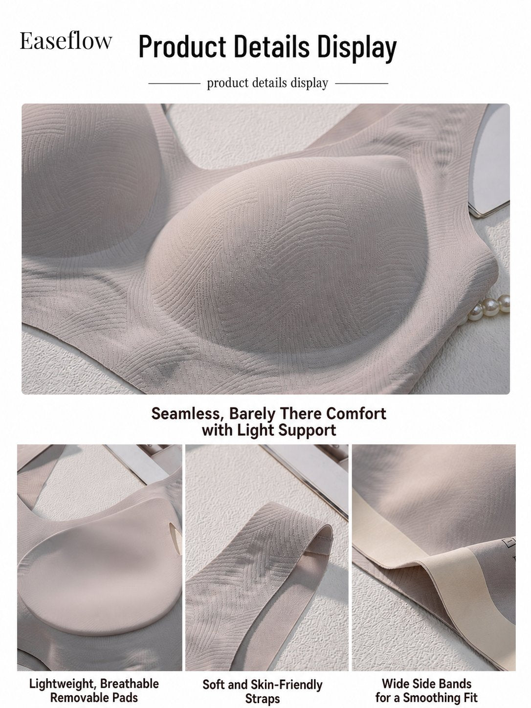 Women's Seamless Fixed-Cup Everyday Bra
