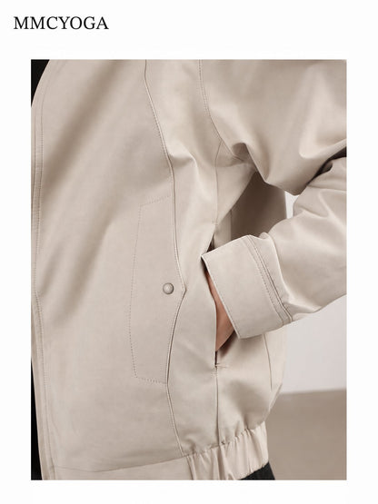 Men's Relaxed-Fit Stand Collar Jacket