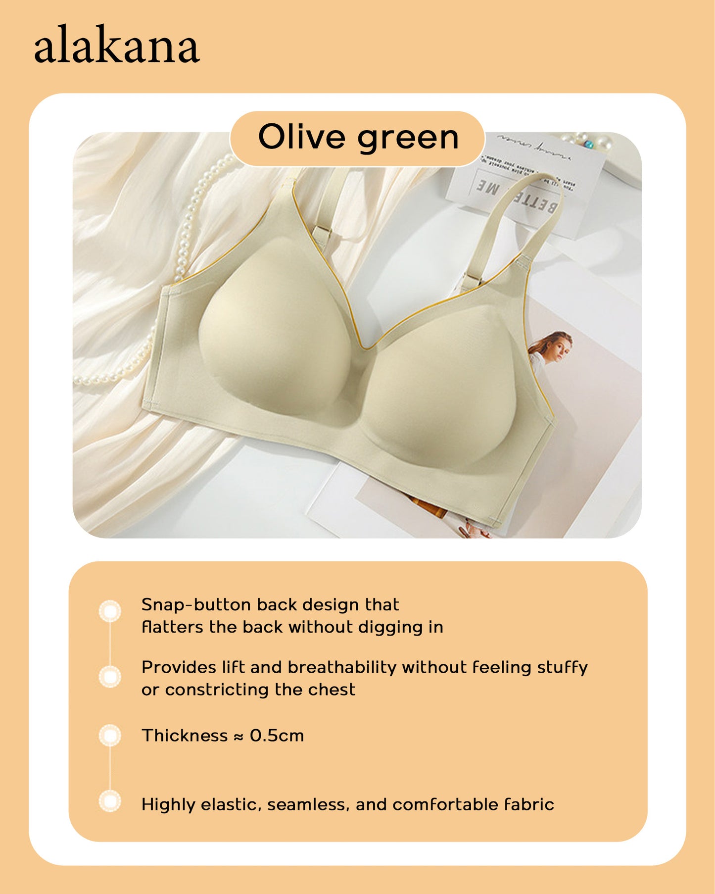 Women's Seamless Support Bra