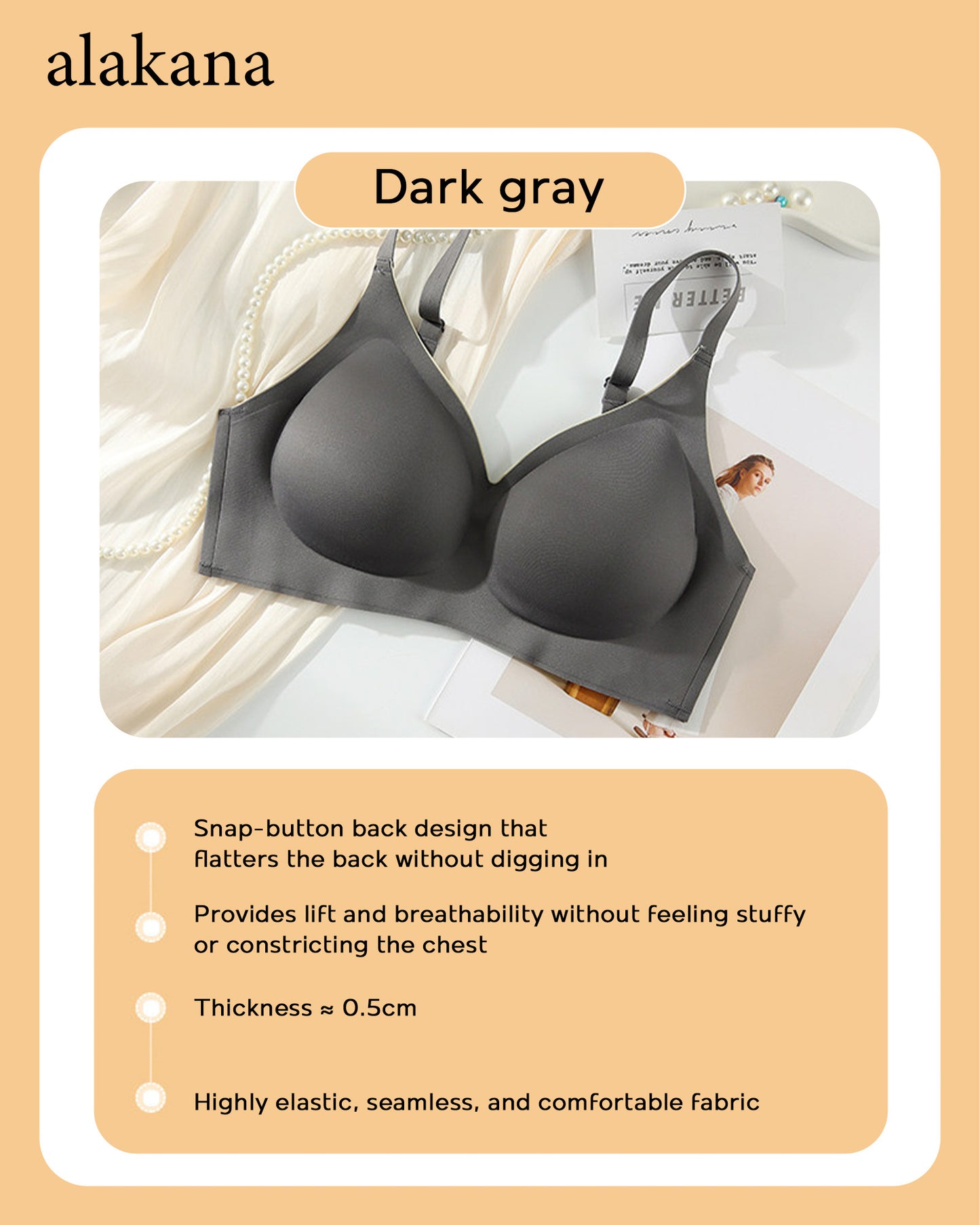 Women's Seamless Support Bra