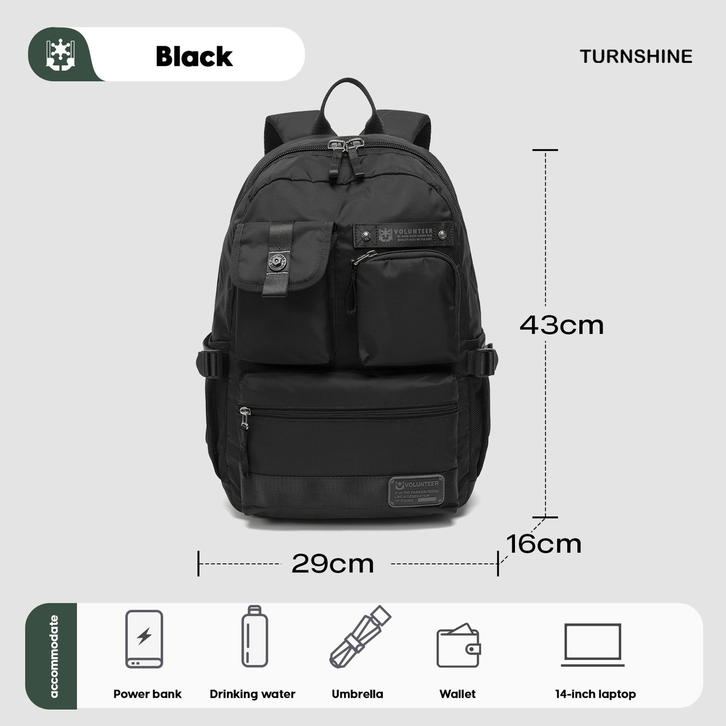 Ultra-Lightweight Oxford Backpack for Men